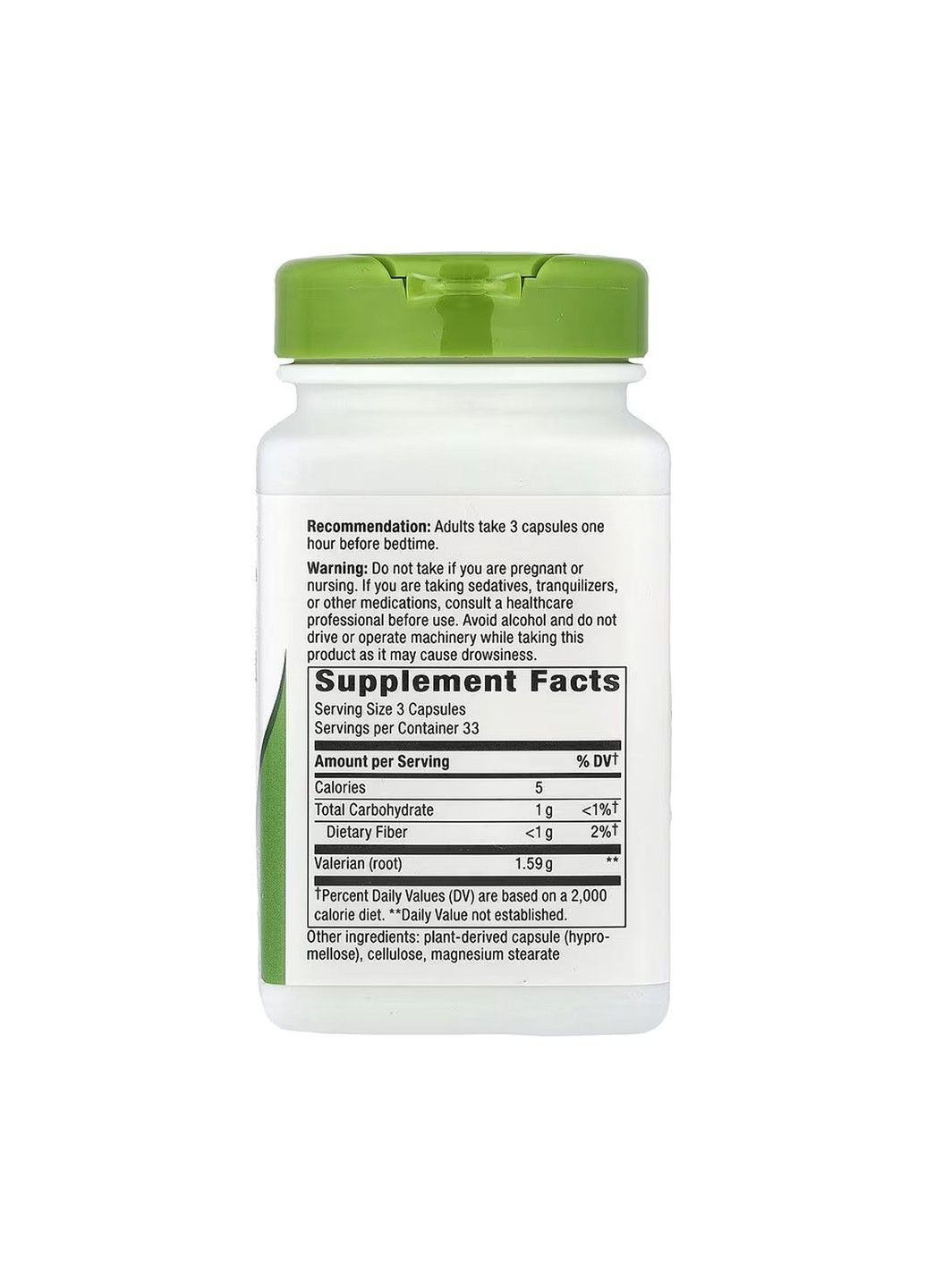 , корінь валеріани, 100 веганських капсул (530 мг в 1 капсулі) Nature's Way (364956345)