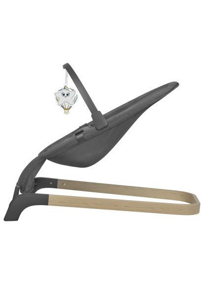 Крісло-гойдалка (LO-JUNE AIR GREY GRAPHITE) Lionelo шезлонг June air grey graphite (370018664)