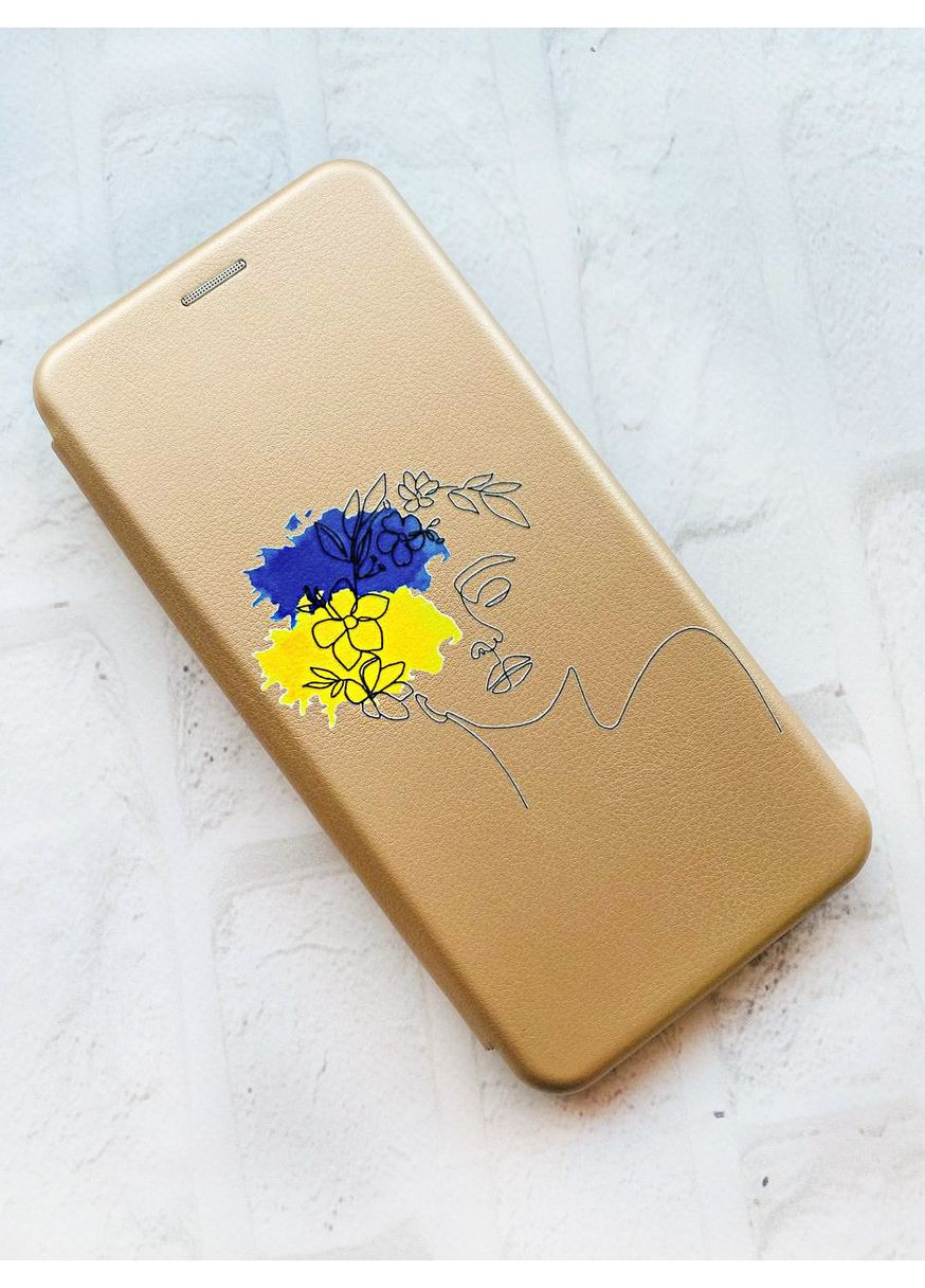 Чехол-книга с рисунком для Samsung Galaxy A50 (2019) A505/A30s Золотой:: Украинка Арт (принт 3) G-Case (359495067)