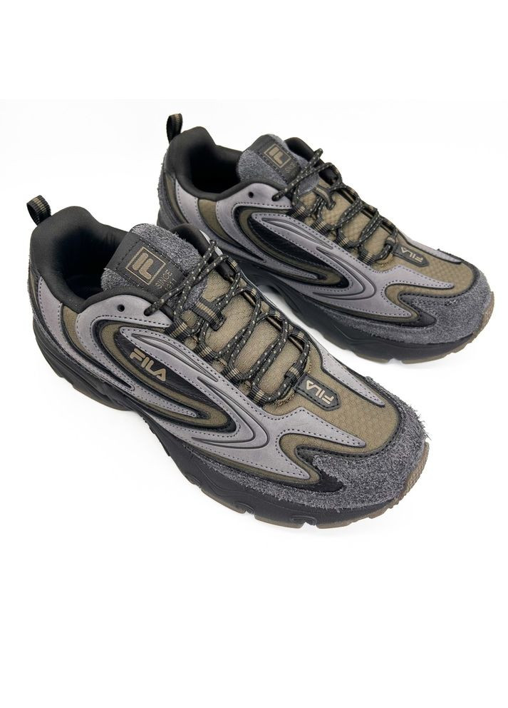 Сірі кросівки (р) шкіра/текстиль 0-2-2-ffm-0446-fila No Brand