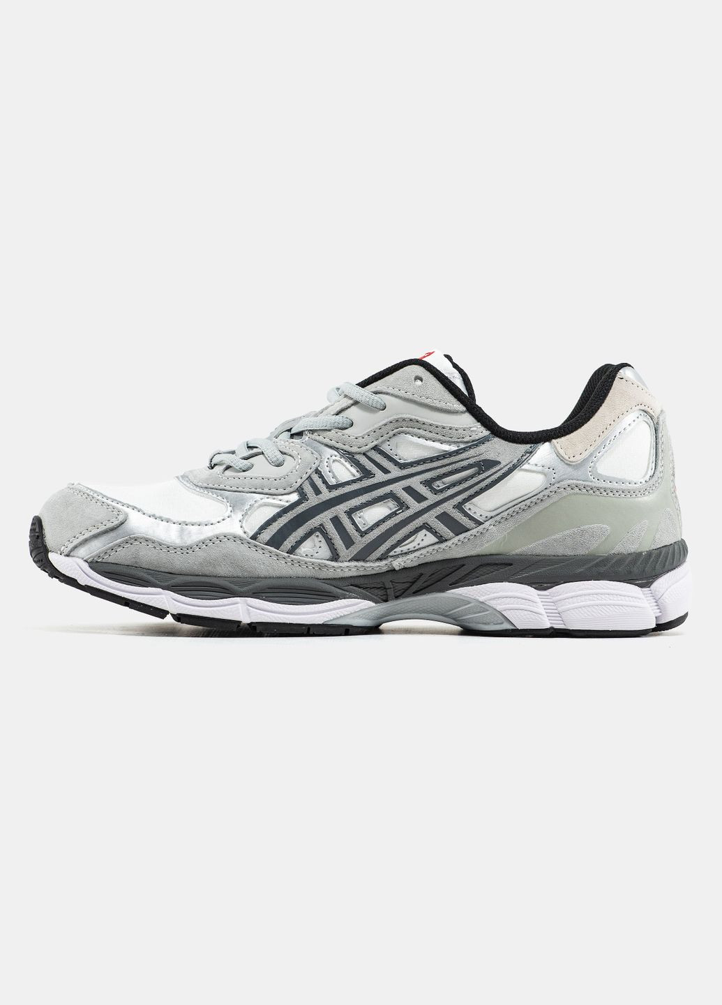 Белые демисезонные кроссовки мужские asics gel nyc 'white steel grey' gore-tex | асикс гель-нюк белые No Brand
