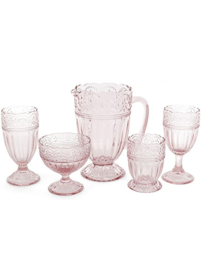 Глечик Siena Toscana 1350мл, рожеве скло Bona (329894906)