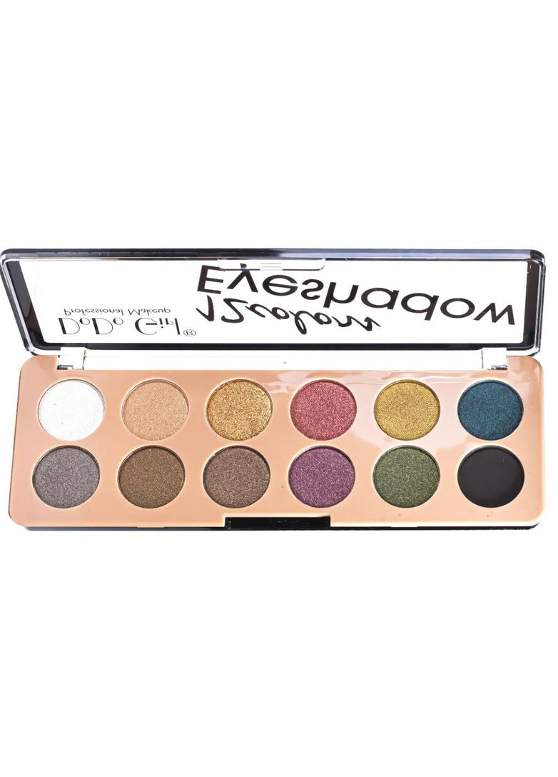 Палетка перламутровых теней для век Eyeshadow, 12 оттенков DoDo Girl (352751175)