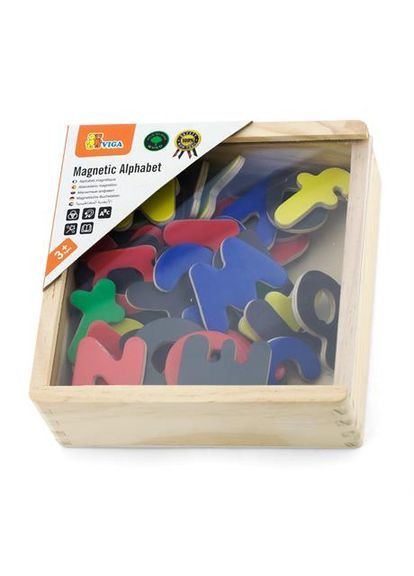 Набір для навчання Магнітні букви, 52 шт. () Viga Toys 50324 (366578345)