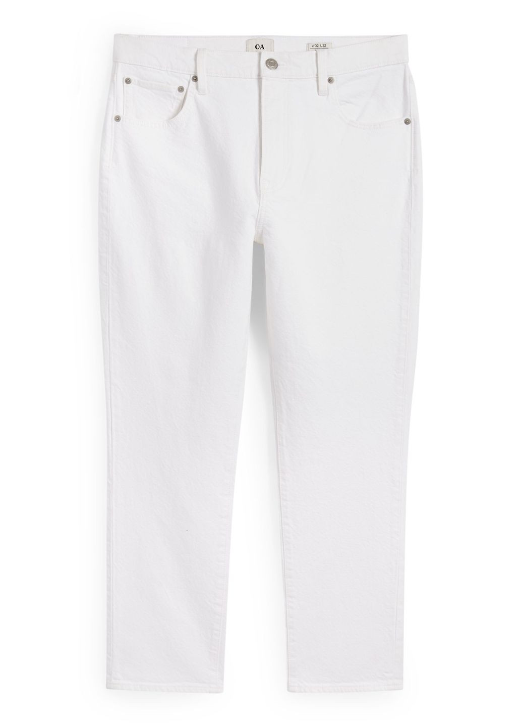 Белые летние джинсы carrot C&A
