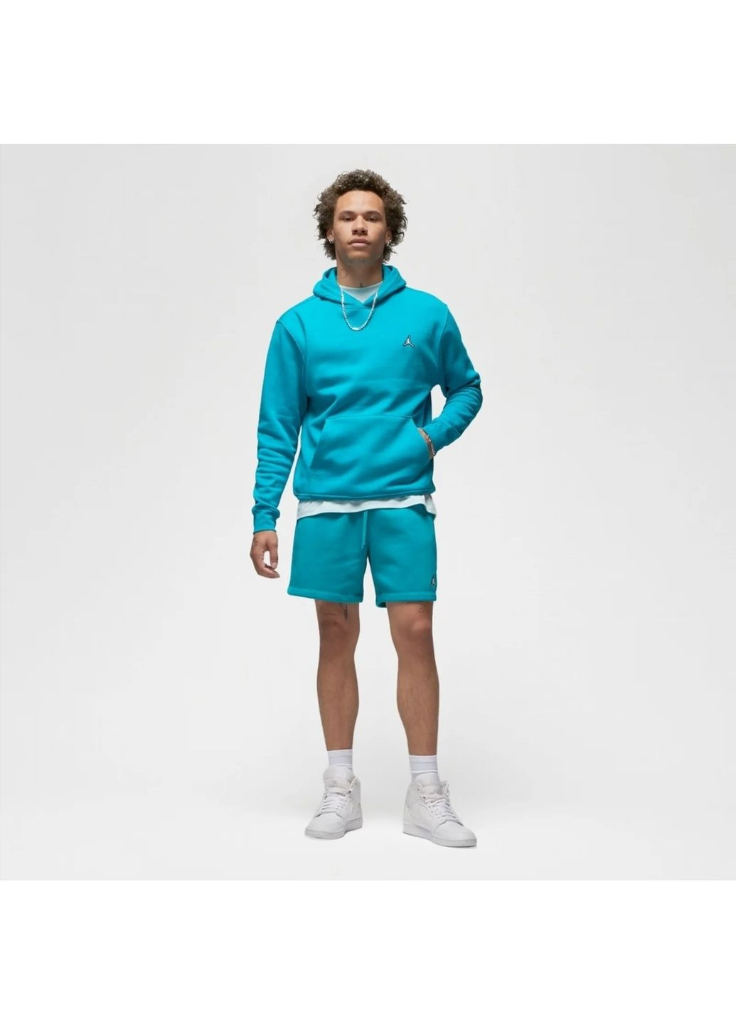 Мужские шорты Brooklyn Fleece Shorts Light Blue Air Jordan (366039074)