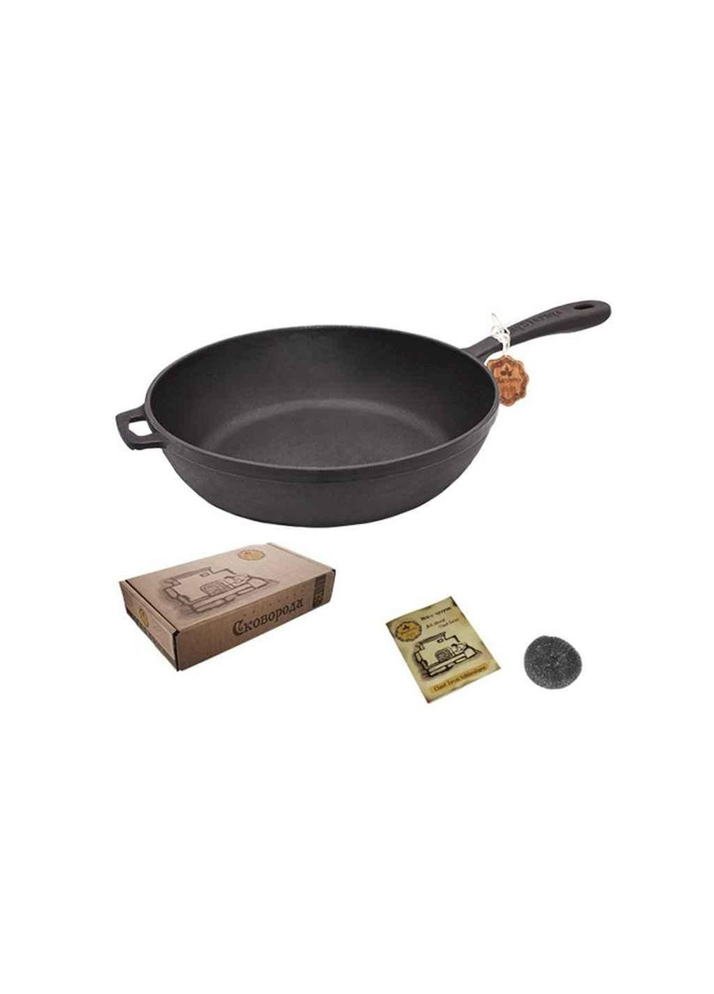 Сковорода чавунна лита 24 x 6см Т202/Ук ТМ Maysternya (304643494)
