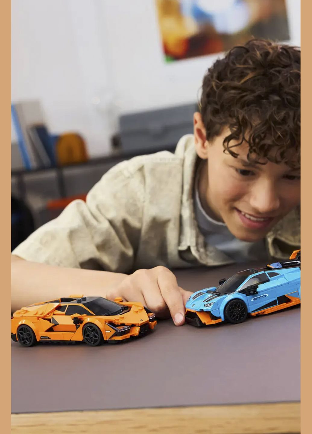 Конструктор Speed Champions Lamborghini Revuelto и Huracán STO, 607 деталей цвет разноцветный ЦБ-00282674 Lego (346392850)