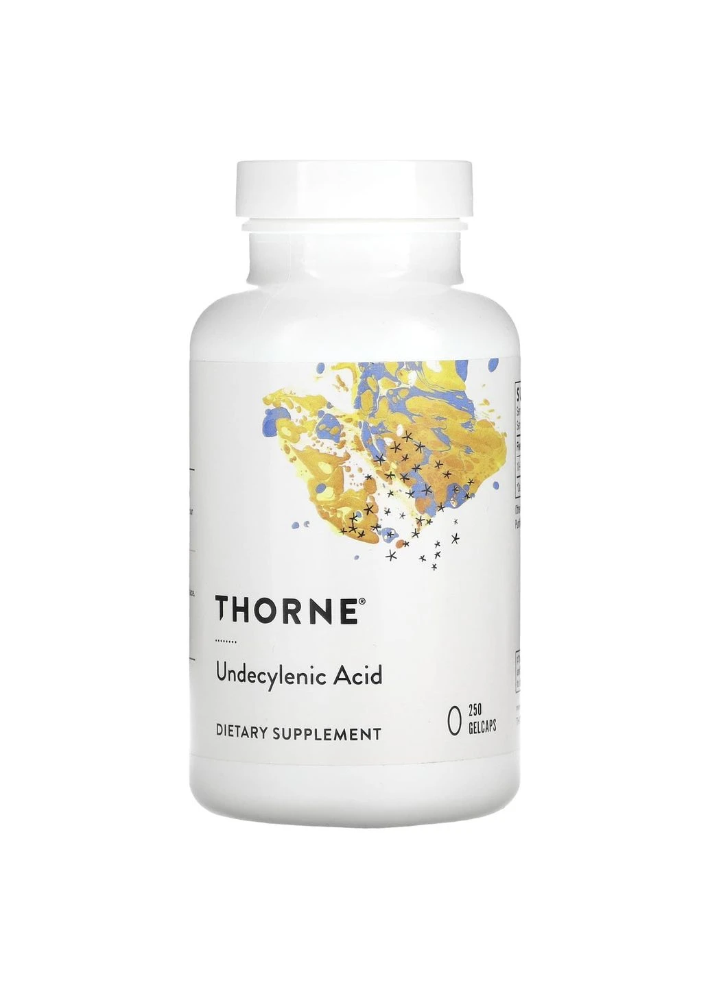Ундециленовая кислота, Undecylenic Acid, Thorne, 250 гелевых капсул (50 мг на гелевую капсулу) Thorne Research (394186243)