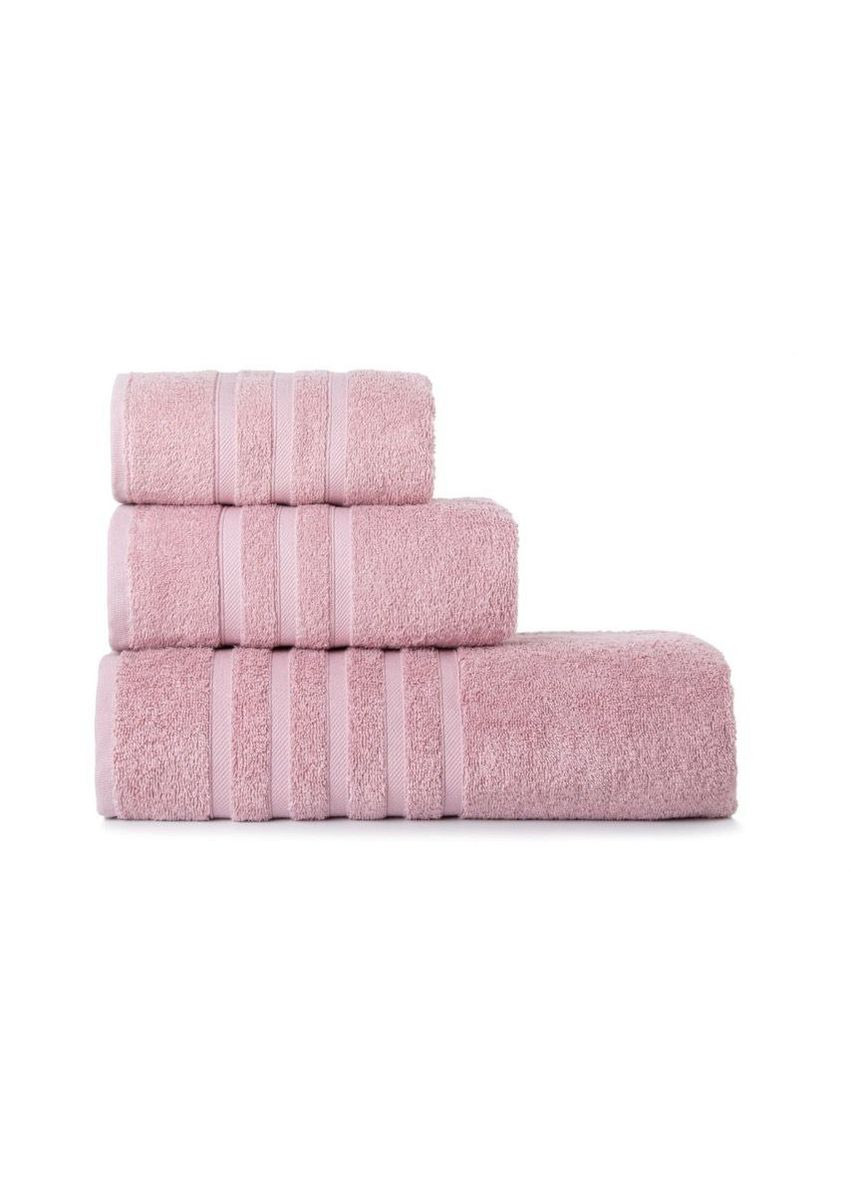 ШЕМ полотенце махровое lines 70х140 см розовое (2000000004341) однотонный розовый производство - Турция