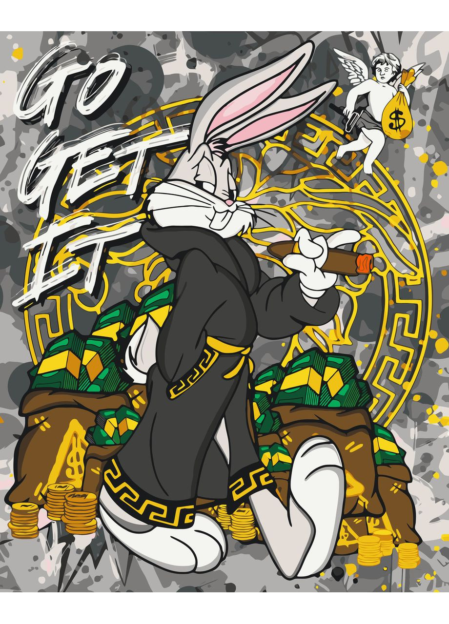 Картина по номерам Герои кино. Бакс Банни 40*50 см Оригами LW 3484 Origami (351587206)