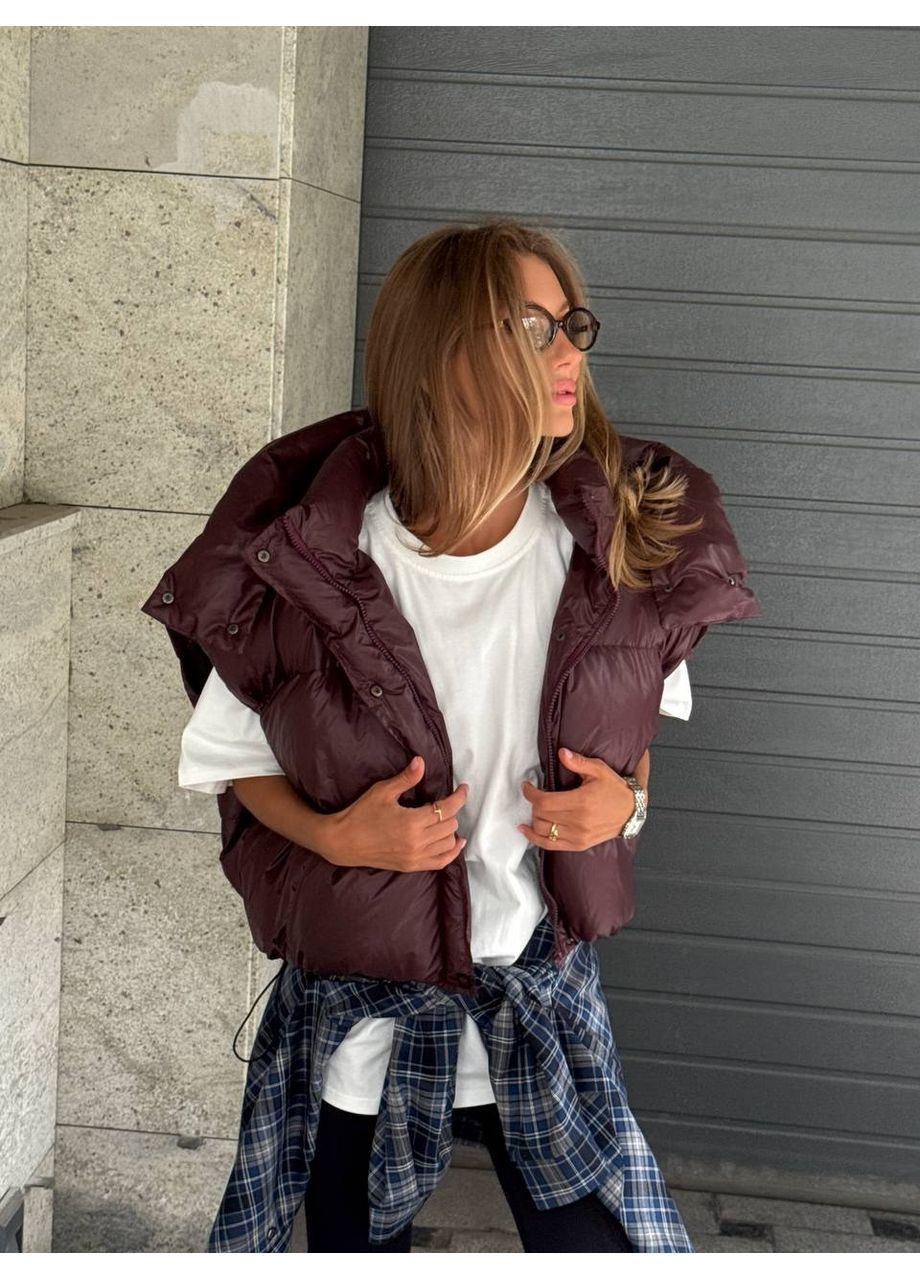 Бордовий зимній Пуховик milirud