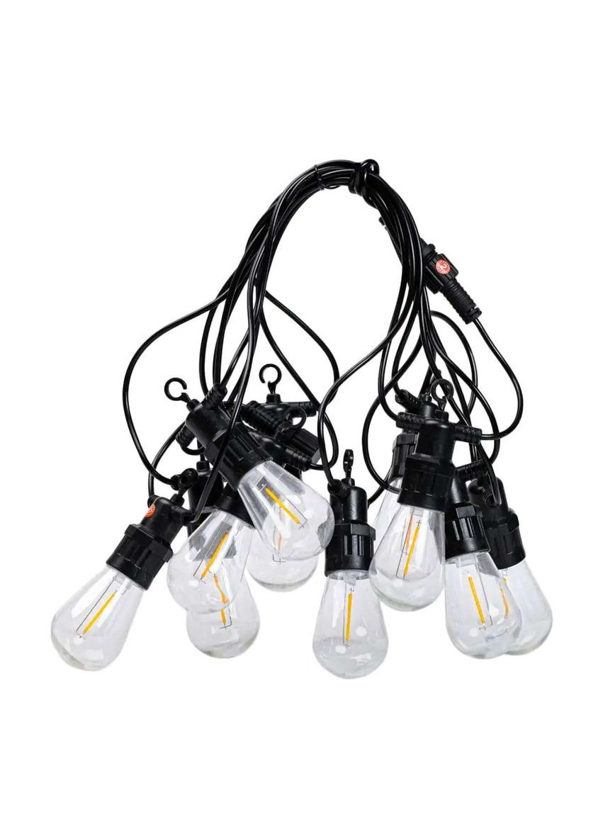 Ретро уличная светодиодная желтая S14 на 10 LED ламп длиной 5 метров S14Y Garlando (370801221)