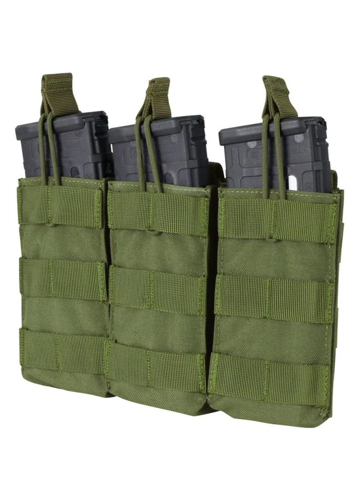 Підсумок TRIPLE M4,M16 MAG для 3-х магазинів, відкритий ц:олива, нейлон, тактичний, MOLLE система Condor (396648798)
