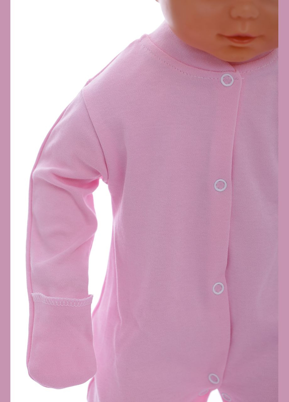 Человечек с шапкой для девочки интерлок baby розовый 56 см (41932) BABYKROHA (297199611)