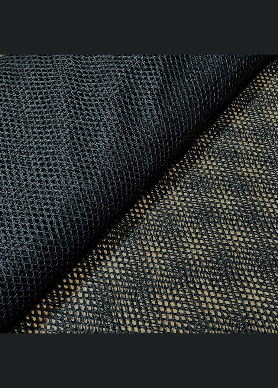 Сітка стрейч еластична для одягу чорна пог. м. No Brand (334011071)