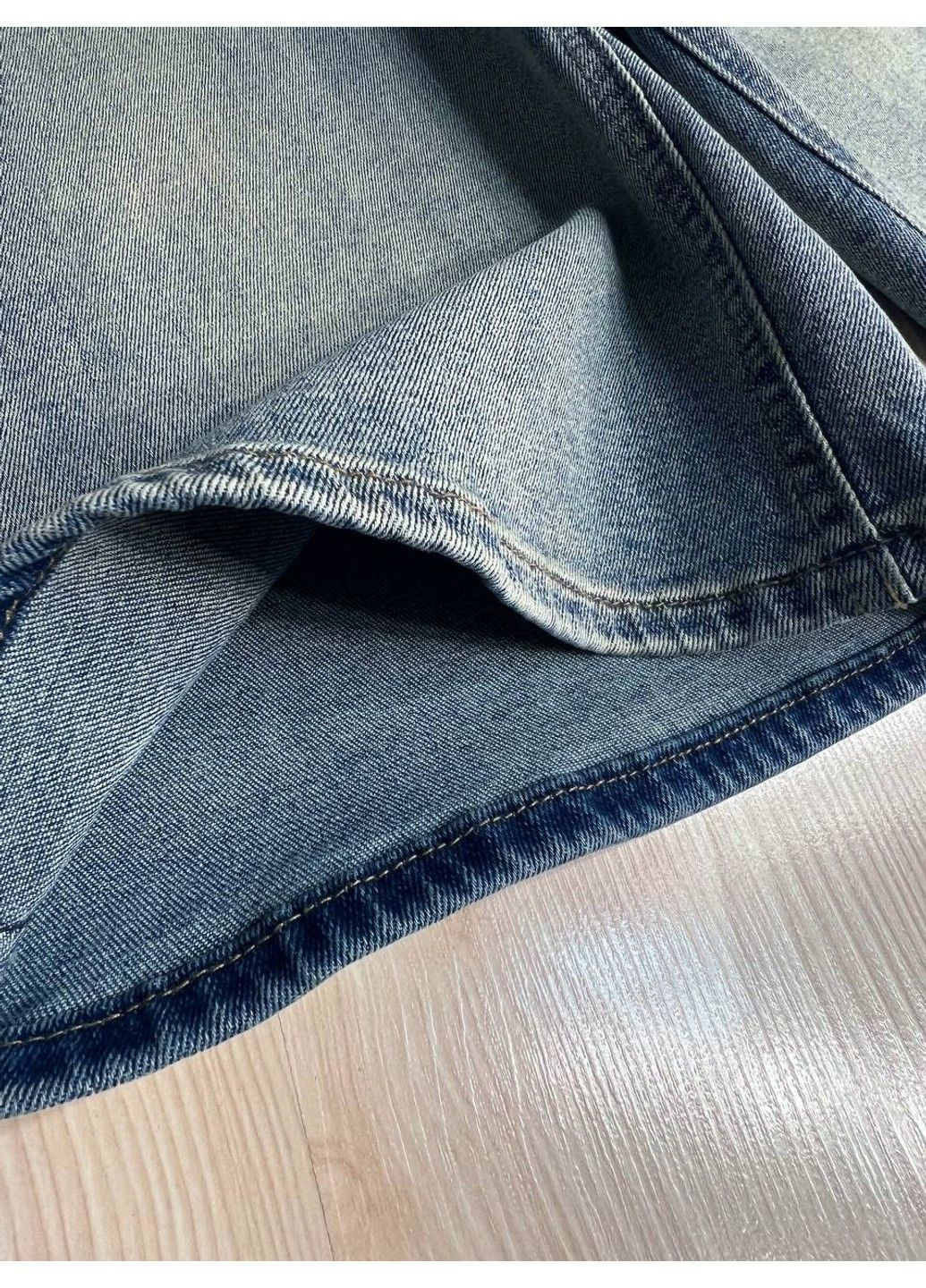 Шорты женские джинсовые 560-88 бермуды с резинкой на талии голубые Allure (336491710)