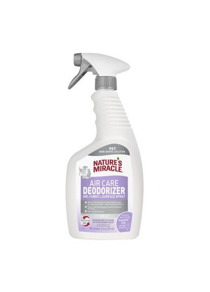 Спрей дезодорант для животных Miracle Lavender, 709 мл Nature's (293408349)