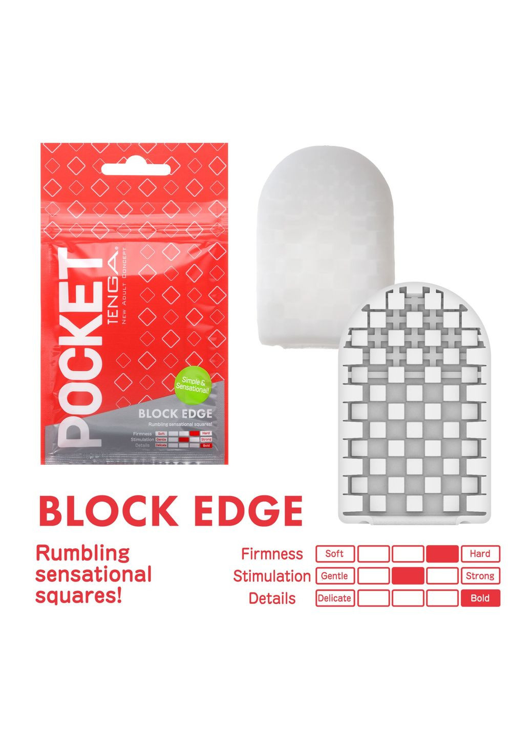 Мастурбатор Pocket Block Edge CherryLove Tenga (282709944)