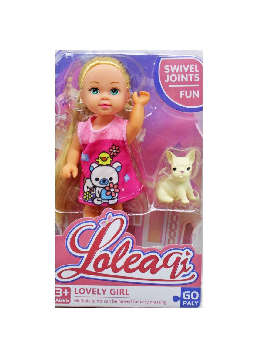 Лялька "Loleaqi" маленька з собачкою, мікс MIC (292142007)