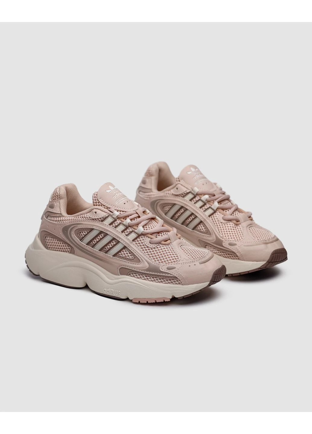 КРОССОВКИ ЖЕНСКИЕ ADIDAS OZMILLEN BEIGE GOLD АДИДАС ОЗМИЛЕН БЕЖЕВЫЕ No Brand бежевые демисезоны (391064228)
