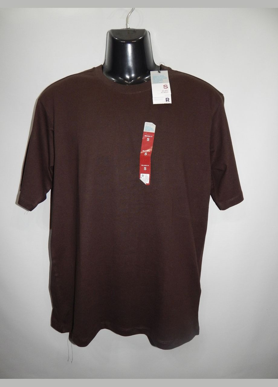 Коричнева чоловічі футболки regular fit оригінал р.48 103fmls (тільки у вказаному розмірі, тільки 1 шт) Primark