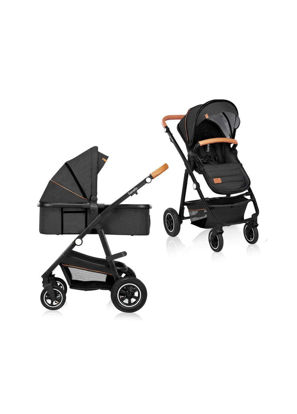 Універсальна коляска 2 в 1 AMBER GREY GRAPHITE Lionelo (336383223)
