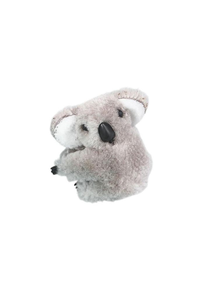 Заколка крабик для волос коала серая (NS0088_1) No Brand (371772669)