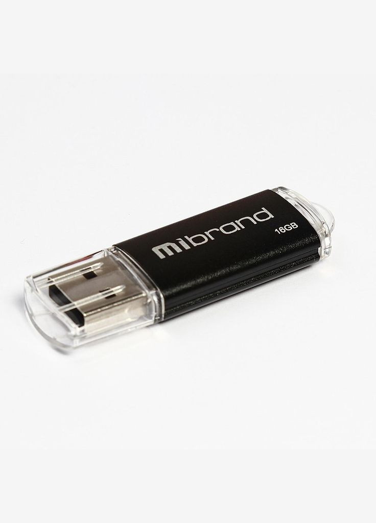 USB флеш накопичувач (MI2.0/CU16P1B) Mibrand 16gb cougar black usb 2.0 (269696663)
