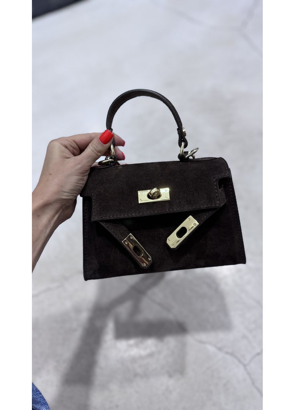 Маленька сумка жіноча натуральна замша No Brand (369726951)