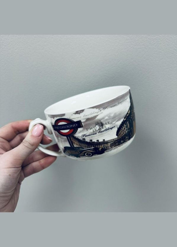 Чашка порцелянова "London" 700 мл 12.8*9 см XXL 3189 S&T (317343184)