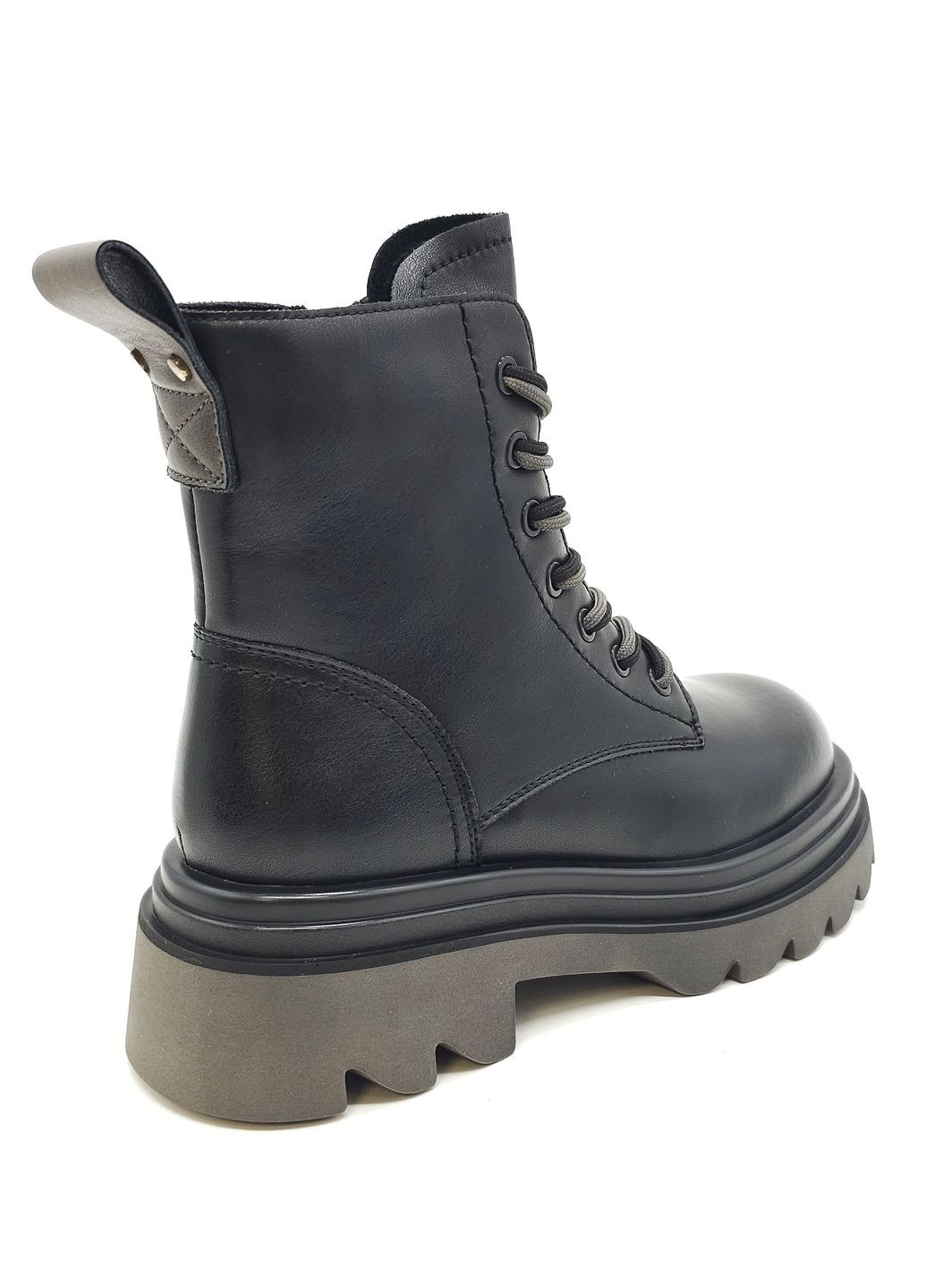 Осенние женские ботинки черные кожаные l-13-9 23 см (р) Lonza