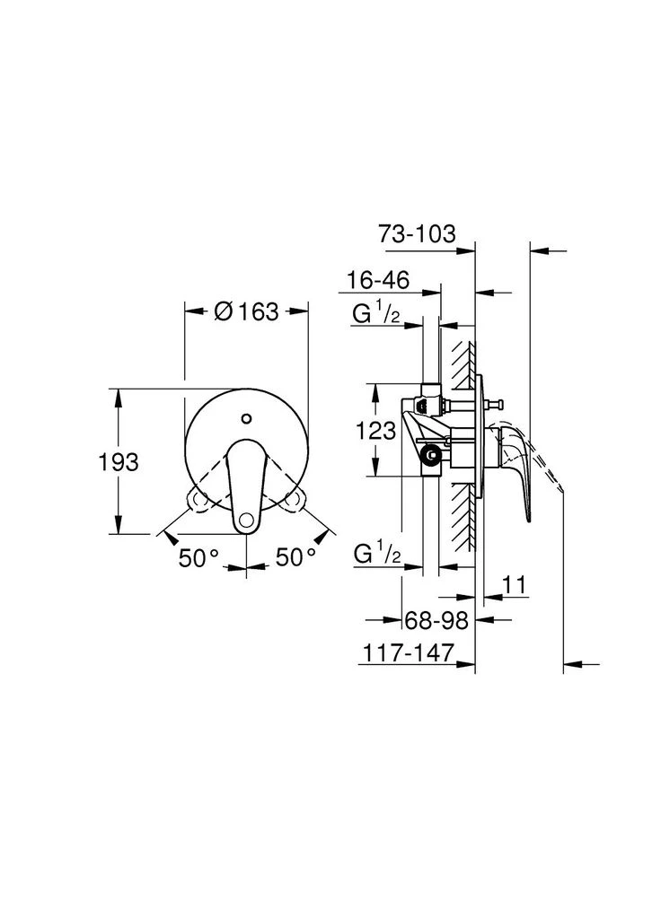 Смеситель (m358125) Grohe Euroeco (376527592)