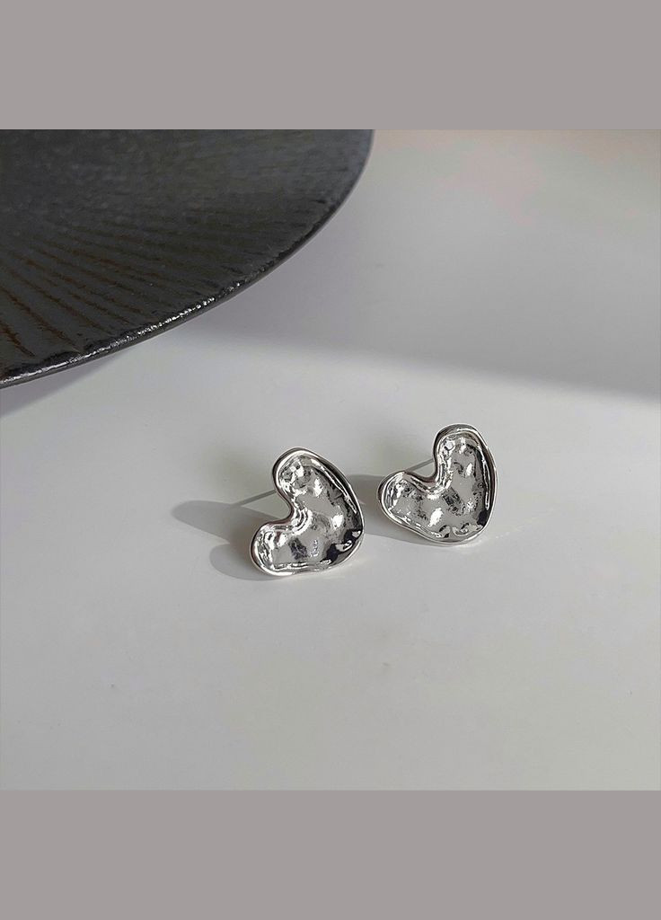 Сережки срібне Серце No Brand (276535737)