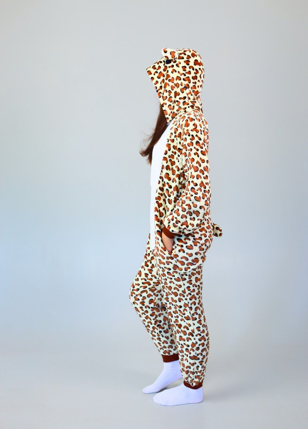 Кігурумі піжама Леопард чоловіча бежева плюшева Lalapka (369369954)
