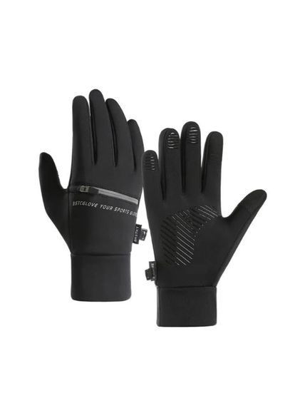 Перчатки мужские сенсорные спортивные с кормашком No Brand (373029496)