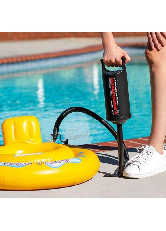 Насос "Double Quick" механический, 2 насадки (36 см) 68614 Intex (362695768)