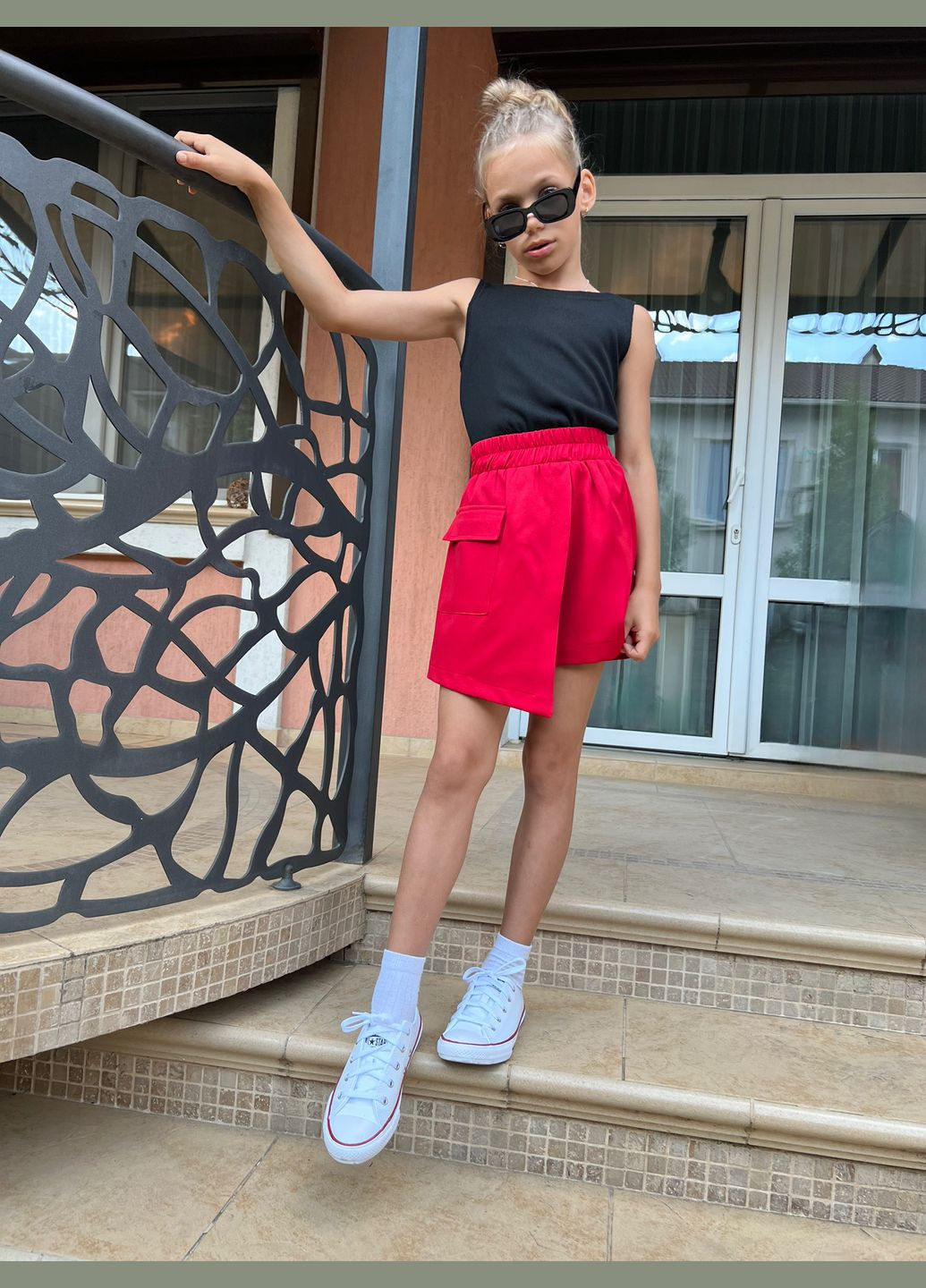 Юбка-шорты для девочки на рост 128-158 No Brand (346058483)