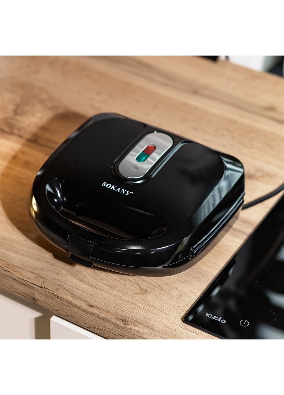 Мультипекар SK-908 6 в 1 750 Вт Чорний Sokany (360455195)
