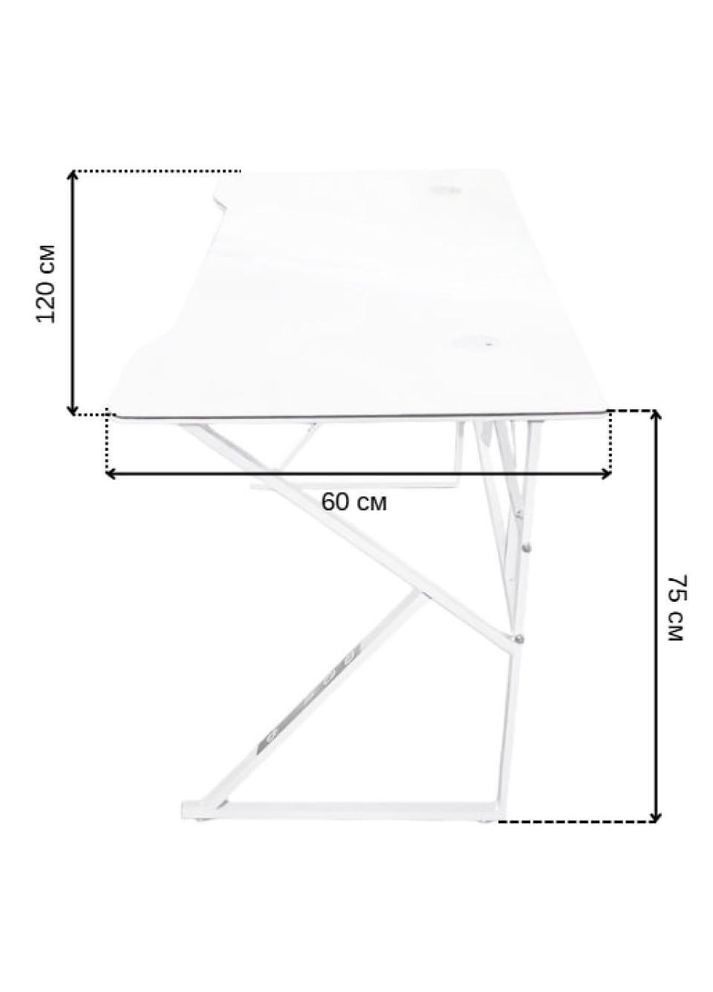 Стіл комп'ютерний ігровий лофт 120×60 см 276 (42401081) товщина металу 0,8 мм Bonro (372447633)