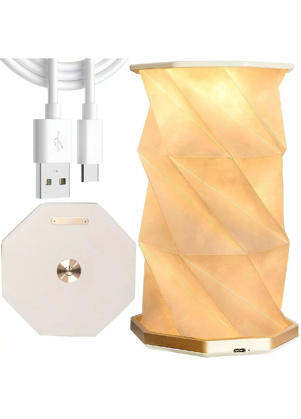 Настольный сенсорный складной светильник ночник с зарядкой от USB вращающимся механизмом 12.1х12.1х22 см (480405-Prob) Unbranded (335003933)