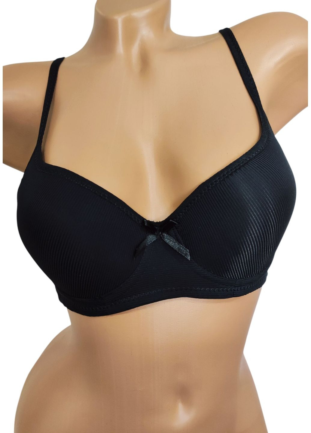 Чорний корбей бюстгальтер Hana з кісточками