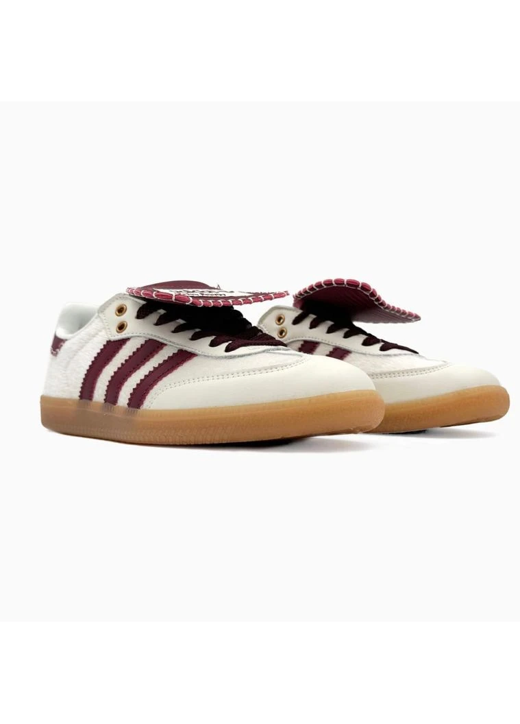 Белые демисезонные кроссовки мужские adidas samba wales bonner white bordo адидас самба белые No Brand