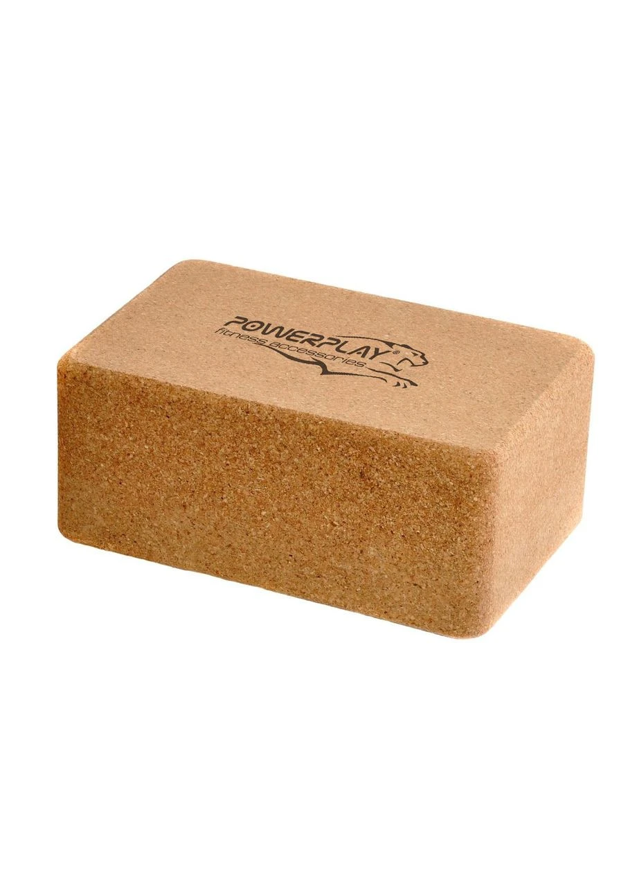 Блок для йоги PP_4006 из пробкового дерева Cork Yoga Block (1шт.) PowerPlay (362914745)