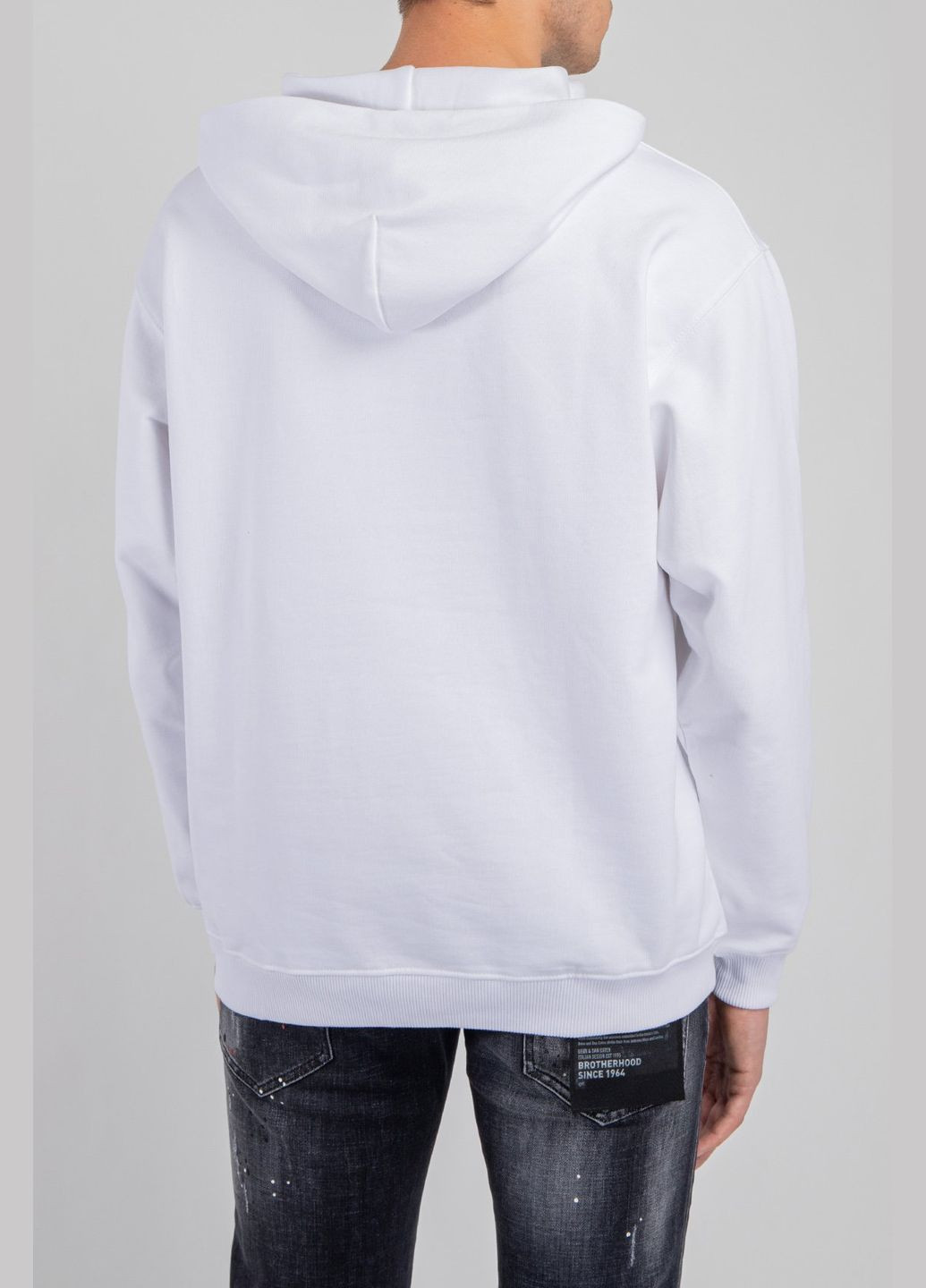 Белый хлопковый худи с логотипом Balenciaga (339604198)