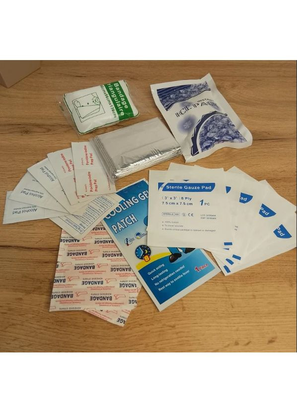 Аптечка первой помощи укомплектованная большая красная No Brand (356150183)