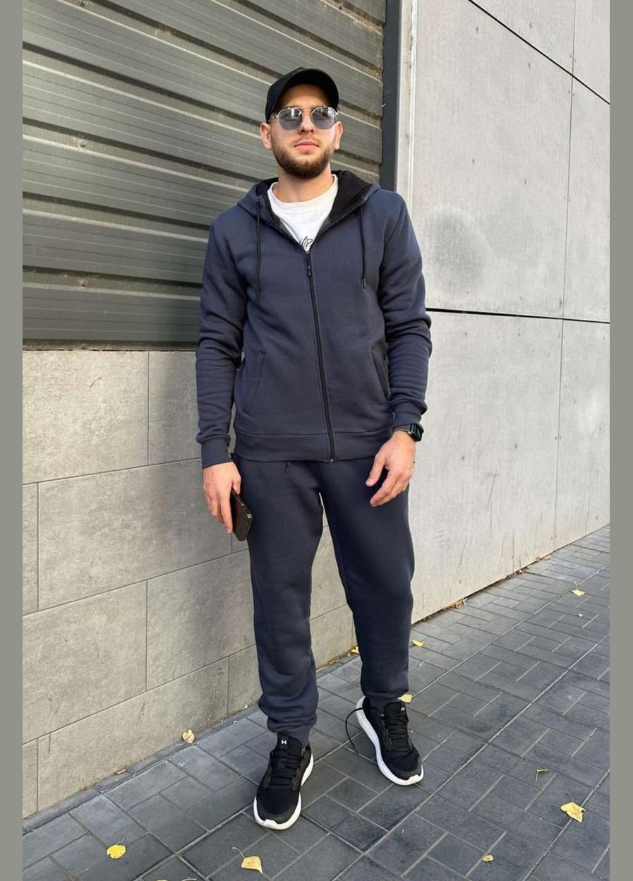 Спортивний костюм чоловічий на замку з начосом (М79.4) UMON (315928786)