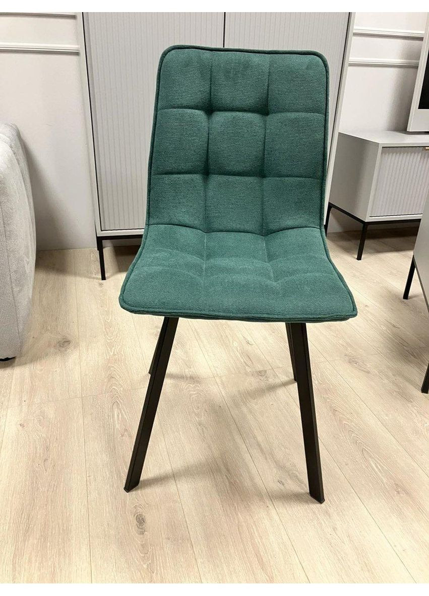 Стул EARI TEX черный каркас/изумрудный тк. Intarsio (365461476)