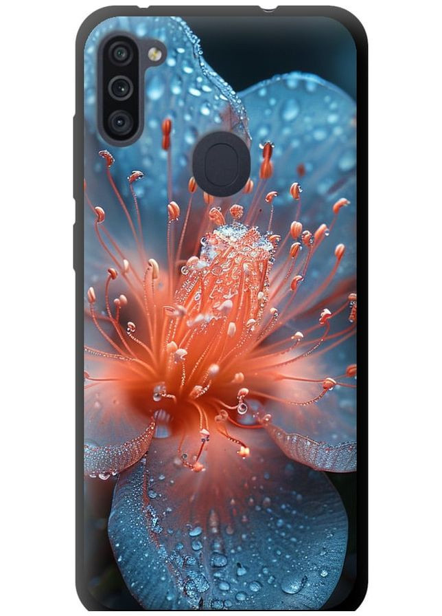 TPU чорний чохол 'Роса на квітці' для Endorphone Samsung Galaxy A11 A115F (285113913)