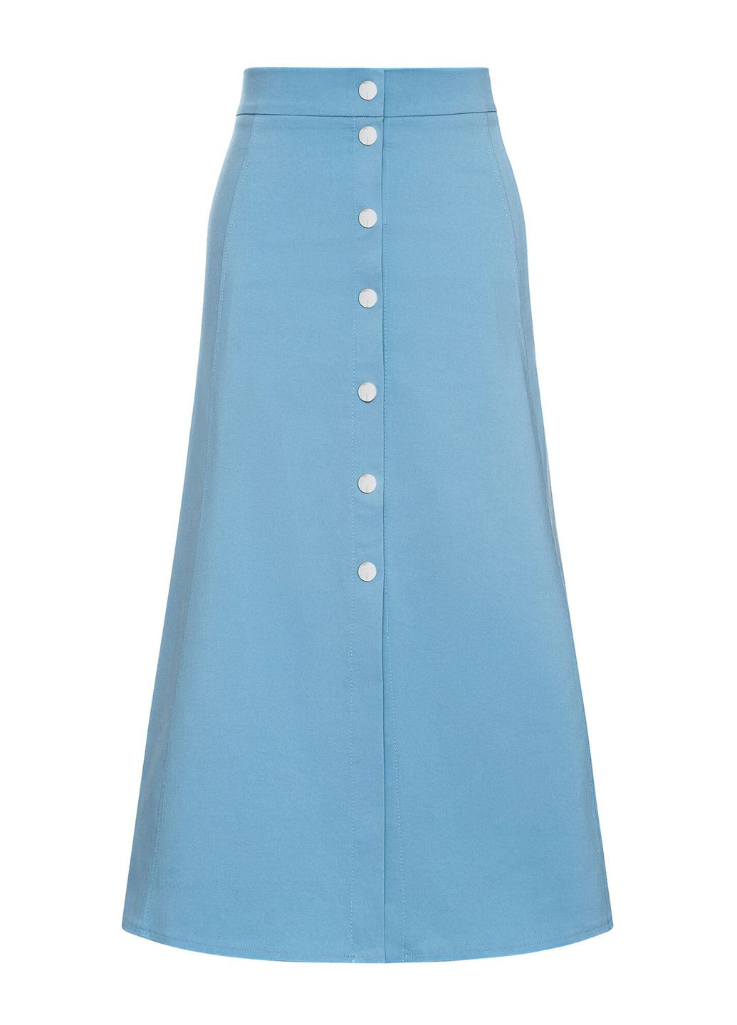 Синяя кэжуал однотонная юбка Garne